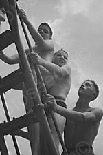 Glen Echo Kids Swimming Ladder Scene 1940 Classic 4 by 6 Reprint Photograph