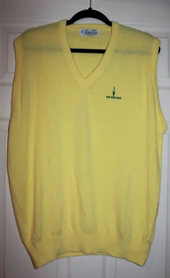 Pickering XXL Vintage yellow sweater vest mens country club Coolican preppy golf - Image 1 of 4