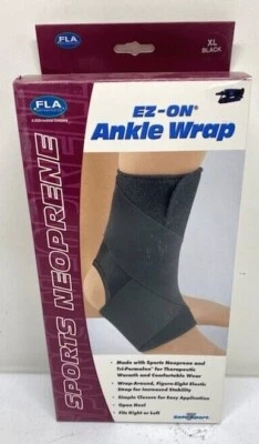  FLA Sports черный очень большой лодыжки надежном 40-5501LBLK неопрен EZ - Изображение 1 из 3