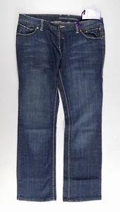 Blue Denim Bootcut Jeans Bling Back Flap Pockets Chinese Laundry Wms 32 X 32 New - Picture 1 of 10