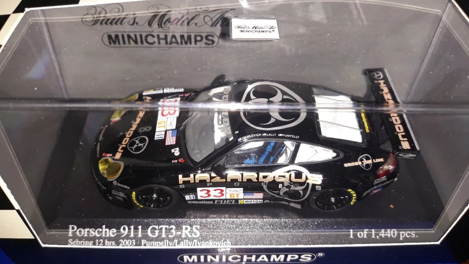 Minichamps 1/43 Porsche 911 GT3 RS #33 12 hr Sebring 2003 - Immagine 1 di 1