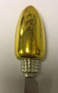 Gold Light Bulb Novelty Appetizer Knife Vintage Souvenir Collectible - Picture 1 of 4