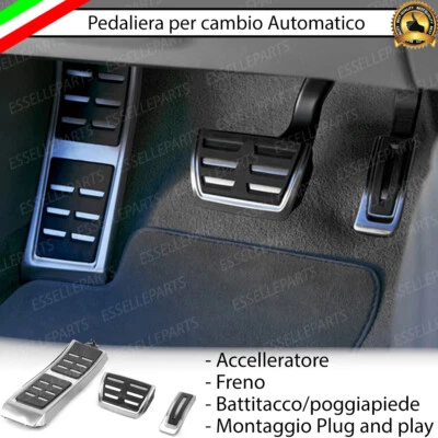 SET PEDALIERA COPRIPEDALI COPRI PEDALI PER CAMBIO AUTOMATICO AUDI A4 B8 + AVANT - Immagine 1 di 4