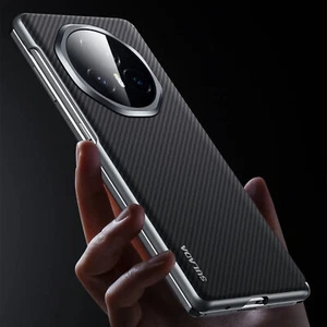 Funda Magsafe de Cuero con Patrón de Fibra de Carbono Sulada Honor Magic V3 Bisagra Cubierta Trasera - Imagen 1 de 15