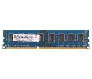 Elpida 2GB 2Rx8 PC3-8500U DDR3 1066MHZ 240pin DIMM Desktop Memory RAM PC8500 #D6 - Picture 1 of 4