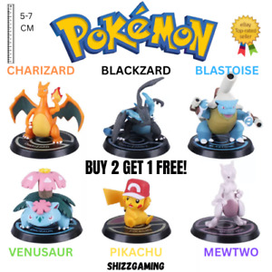 Pokémon Figures Models Charizard Blastoise Venusaur Pikachu BlackZard Mewtwo