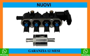 NUOVO RAIL 4 INIETTORI LANDI RENZO TAPPO BLU GPL CONNETTORE MTA FIAT ALFA EURO 5 - Foto 1 di 3