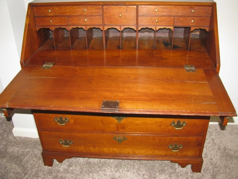 19th centure cherry slant front desk Cover