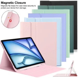 Smart Cover für iPad 7/8/9/10/11. Pro 11 13 Air 6 5 4 3 Hülle Cover Case Tasche - Picture 1 of 18