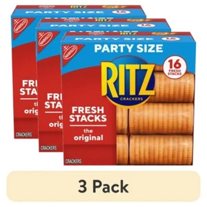 (3 pack) RITZ Fresh Stacks Original Crackers, Party Size, 23.7 oz (16 Stacks) - Picture 1 of 22