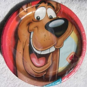 8 Scooby-Doo! 8 3/4" Red Design Paper Plates Birthday Party Express Hallmark Dog - Picture 1 of 10