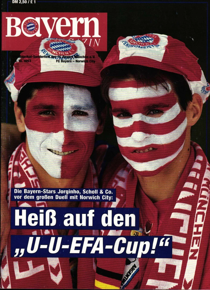 UEFA - EC III 93/94 FC Bayern München - Norwich City, 19.10.1993 - Bild 1 von 1