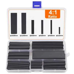 Wire Heat Shrink Tubing Kit 4:1 Ratio Adhesive Lined Marine Grade Shrink Wrap - Picture 1 of 16