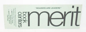 Merit Book Centers 6,5" Vintage Lesezeichen Detroit MI Harper "Leser sind Führer" - Bild 1 von 3