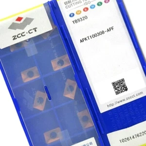 10pcs APKT100308-APF YB9320 ZCC.CT CNC TOOL Carbide Inserts Original - Picture 1 of 1