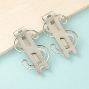 Slim Money Clip Stainless Steel Cash Bills Credit Clip New Dollar Clamp Holder - Picture 1 of 10