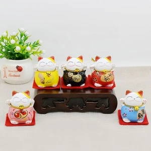 BlueBOA Lucky Charm Maneki Neko Ornament 5-Piece Set Gofuku Made in Japan New - Picture 1 of 8