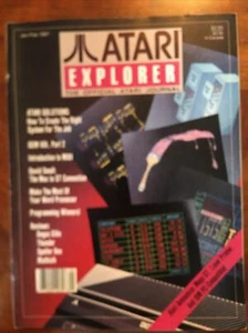 Atari Explorer (Jan/Feb 1987) Vintage Atari Journal Magazine! - Bild 1 von 12