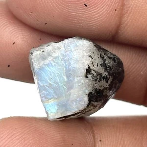 37 Cts Natural  White Rainbow Moonstone Rough loose Gemstone - Picture 1 of 4
