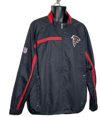 VTG Reebok On Field NFL Atlanta Falcons Full Zip Vented Jacket Large Cover