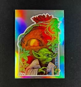 STAR WARS CHROME 2023 YODA REFRACTOR CARD ROJ40-6 - - Picture 1 of 2