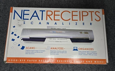 Neat Receipts Scanalizer Mobile Scanner for Receipts Complete Original Box NIB - Image 1 of 4