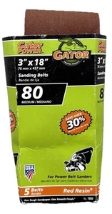 Gator Power 3 Zoll X 18 Zoll Schleifbänder, 80er Körnung Medium, OFFEN 1 Stück à 4 {48} - Bild 1 von 8
