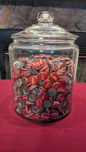 1000 Coca Cola Metal Bottle Caps In Candy/Brain Jar (Maybe More) - Picture 1 of 5