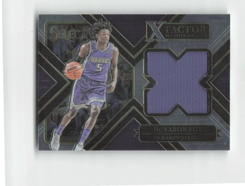2017-18 Panini Select #XF-DAF De'Aaron Fox X-Factor Memorabilia - Image 1 of 2