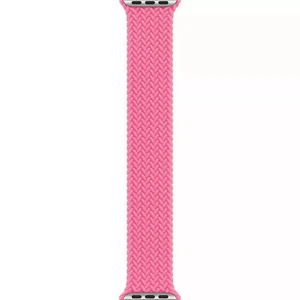 BOUCLE SOLO TRESSÉE APPLE WATCH 41 MM - TAILLE 5 - FLAMANT ROSE - Photo 1 sur 3