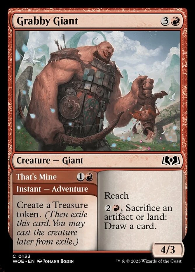x1 Grabby Giant // That's Mine - Wilds of Eldraine - NM - MTG - Image 1 of 1