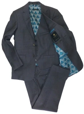 Ted Baker 3-Piece Suits 36R W31 Excellent Condition Italian Fabric Modern Fit - Image 1 of 4