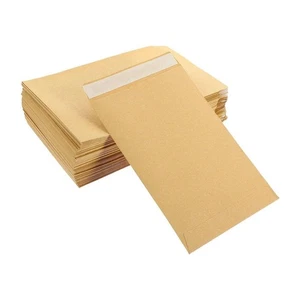50Pcs Brown Self-Adhesive Seed Envelopes, 3.9 x 2.4 Inches - Picture 1 of 7