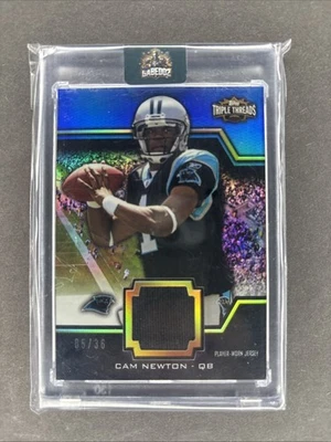 2011 Topps Triple Threads Unity Relics Cam Newton #TTUSR-6/36 (MEM, RC) - Image 1 of 3