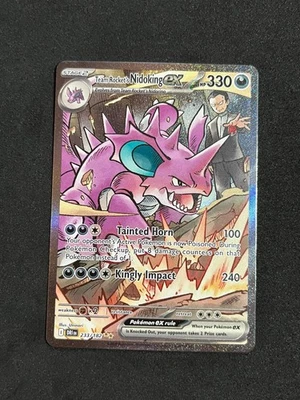 Pokémon Team Rocket's Nidoking ex 233/182 Sv10: Destined Rivals Holo NM - Image 1 of 2