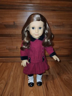Кукла American Girl Rebecca Rubin 18 дюймов с оригинальным платьем, плотные конечности блестящие волосы  - Изображение 1 из 4