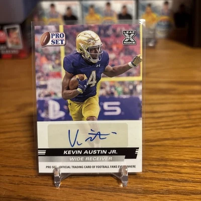 KEVIN AUSTIN JR. 2022 LEAF PRO SET XRC AUTO, NOTRE DAME - Image 1 of 2