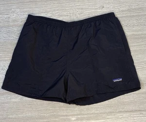 VINTAGE Men’s Patagonia Shorts Black Swim Trunks Nylon Mesh Lined Y2K Size Large - Picture 1 of 9