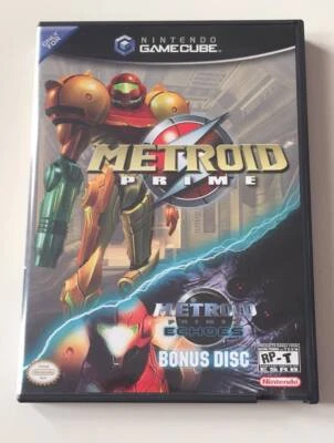 Nintendo GameCube Metroid Prime W/ Bonus Metroid Prime 2 Demo Disc (COMPLETE) - Image 1 of 3