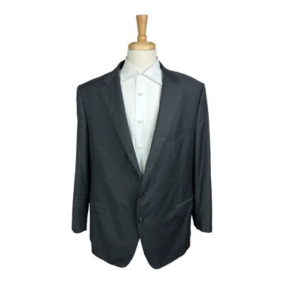 Blazer Samuelsohn SB Garner Current Gris Sólido Super 120s Lana Talla 50L Foto 1 de 4