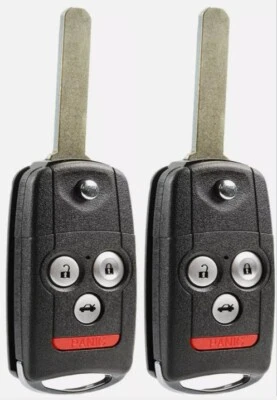 2 PK para 2007 2008 2009 2010 2011 2012 2013 Acura MDX RDX Llaveros abatibles sin llave Foto 1 de 4