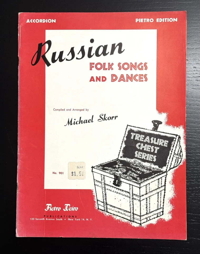 Russian Folk Songs and Dances for Accordion by Michael Skorr, Pietro Deiro 1960 - Image 1 of 1