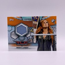 2019 Topps WWE Women's Division Becky Lynch Orange Parallel Mat Relic Card /50