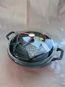STAUB Braiser with Glass Lid, 3.5-Qt, Cherry - Picture 1 of 7