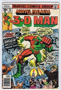MARVEL PREMIERE 35 4.5 3D MAN KK - Picture 1 of 1