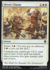 HEROIC CHARGE 020/281 FOIL DOMINARIA UNITED MTG MAGIC NM (yourdeckbuilder) - Picture 1 of 1