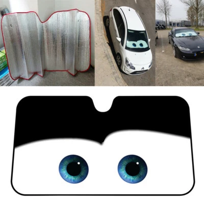 Cartoon Sunshade Auto Car Front Window Windshield Screen Cover 51in x 27in - Image 1 of 4
