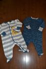 Newborn Baby Clothes Lot 6 Pieces Onesies and Sleepers Gerber and Carter's