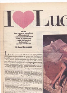 Lucille Ball interview - Rolling Stone circa 1983 - 6 pages - Picture 1 of 1