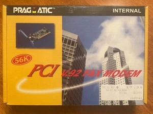 Pragmatic 56K PCI v.92 Fax Modem Internal - NEW - Picture 1 of 6